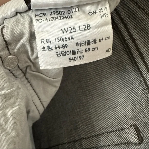 Levi’s 501 Skinny Faded Black Jeans Size 25 - Picture 8 of 10